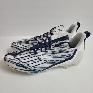 NEW Adidas Adizero 12.0 Football Cleats GZ6912 Size 12 Navy Blue White